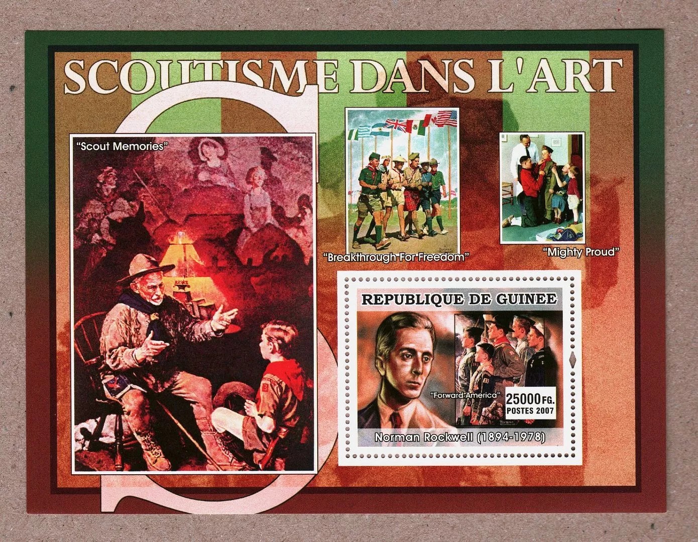 Guinee 2007 Scouting In Art M/S MNH