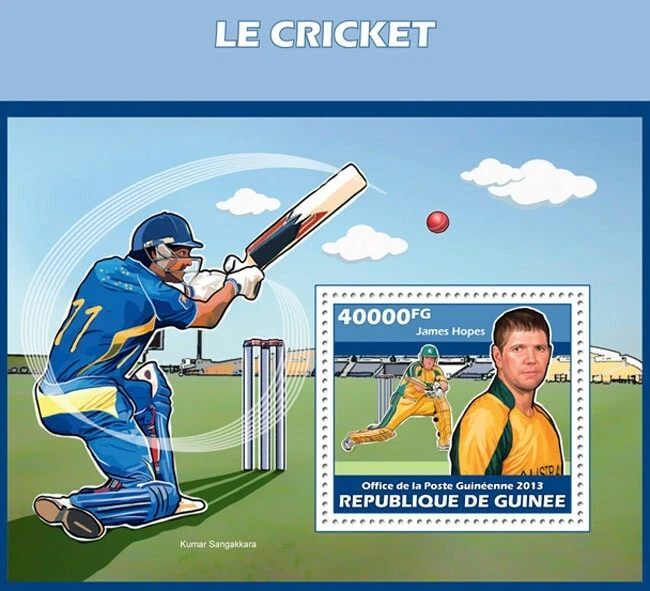 Guinee 2016 James Hopes cricket M/S MNH