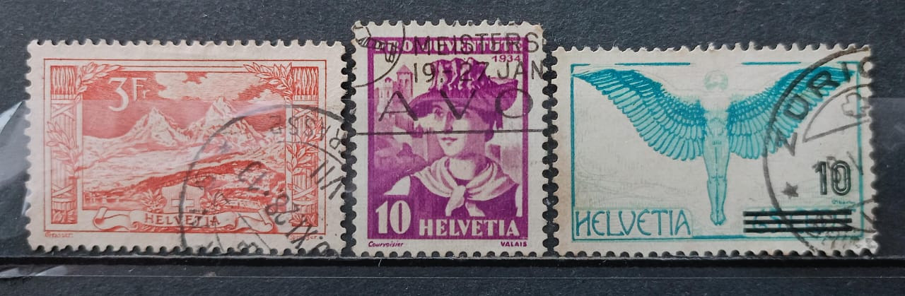 Switzerland 90's Stamps 3V Used Set