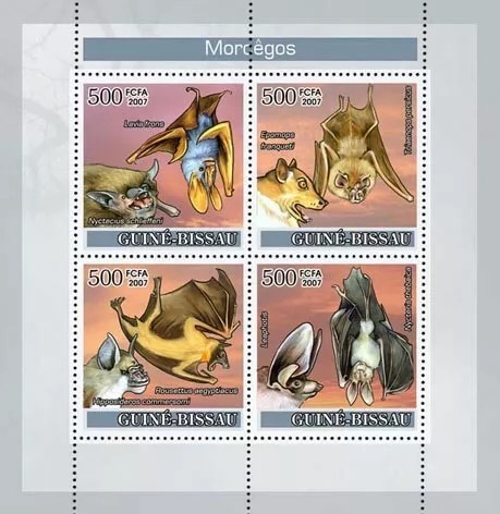 Guinea Bissau 2007 Bats M/S MNH