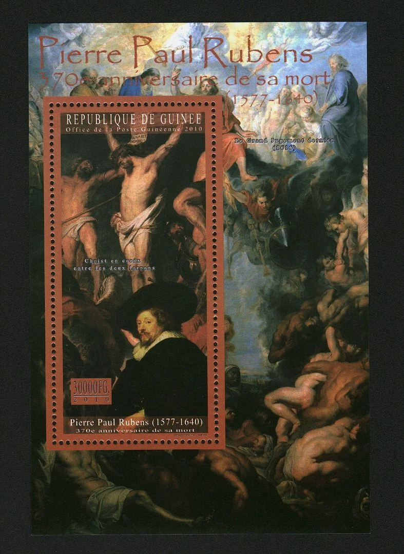 Guinee 2010 Pierre Paul Rubens Art Painting M/S MNH