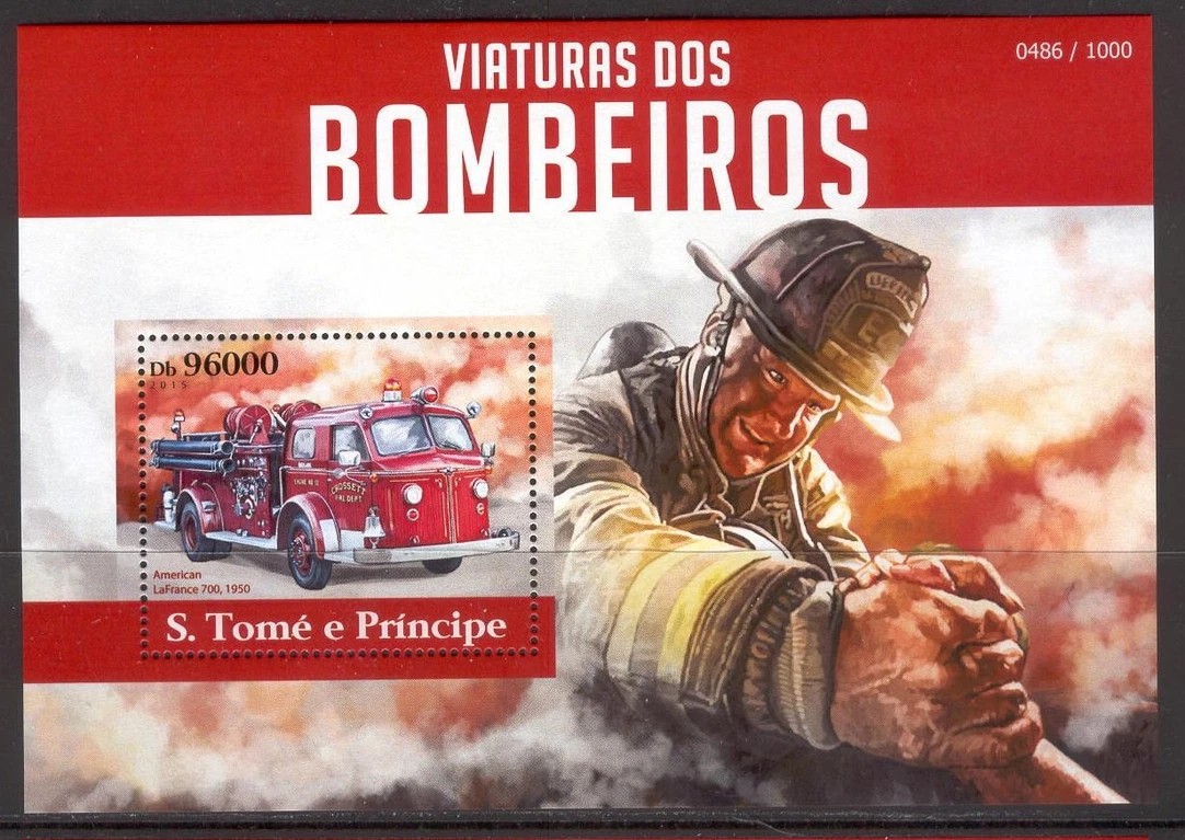 Sao Tome 2015 Transport Cars Trucks M/S MNH