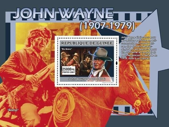 Guinee 2007 John Wayne Rio Bravo M/S MNH