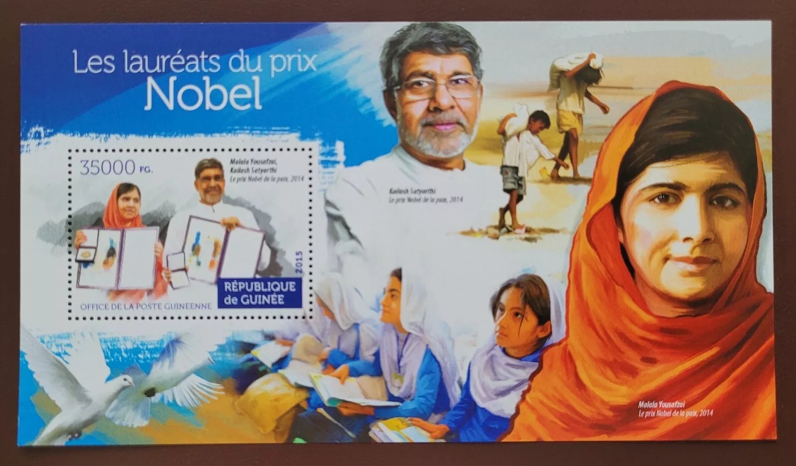 Guinee 2015 Nobel Prize Winners M/S HMN