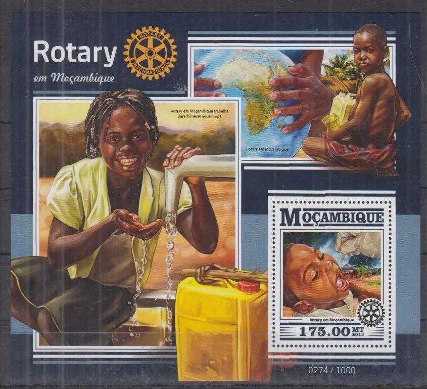 Mozambique 2015 Rotary Internationals M/S MNH