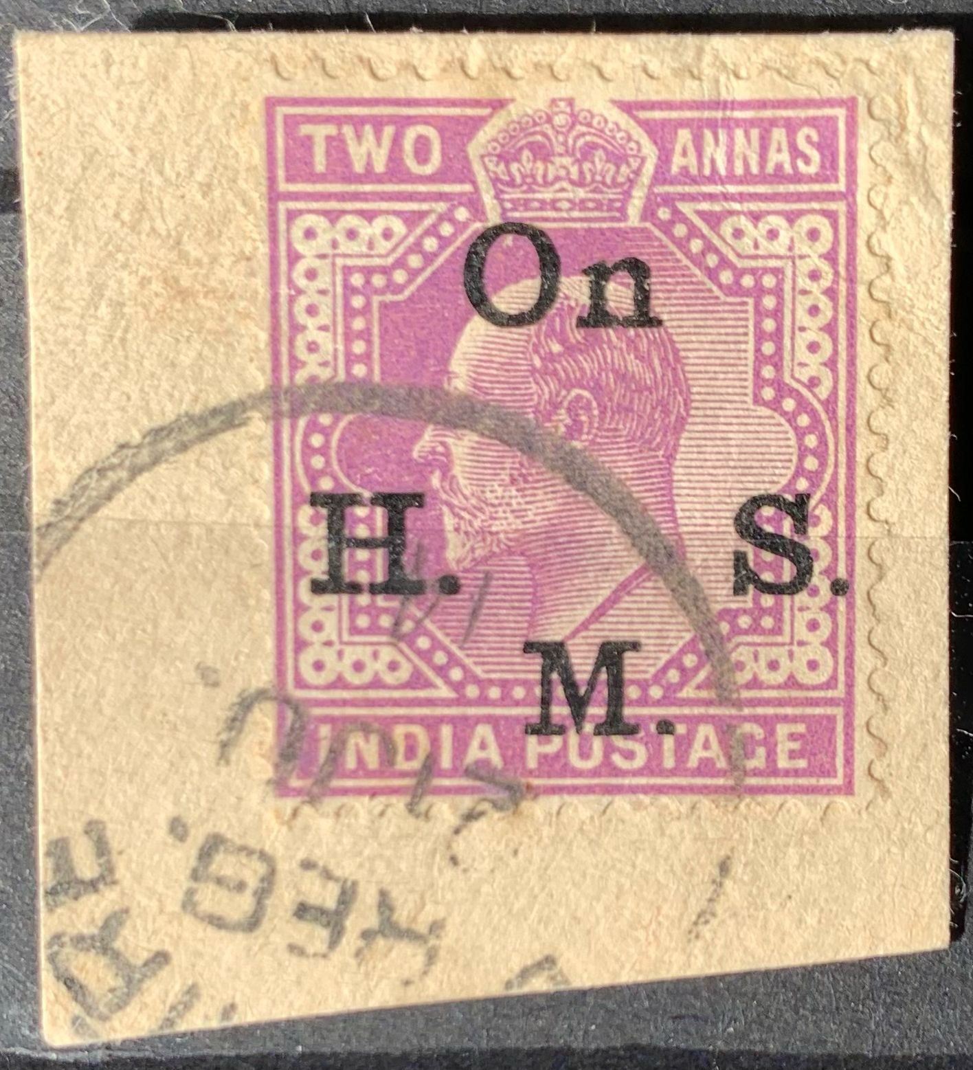India 1902 KEVII OnHMS 2a Used Abroad in BUSHIRE Fine Cancelled