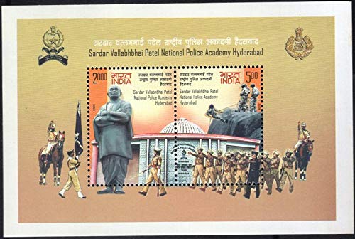 India 2008 Sardar Vallabh Bhai Patel National Police Academy Miniature Sheet MNH