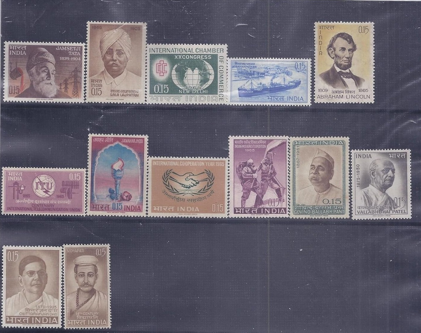 India 1965 Year Pack Complete Set MNH