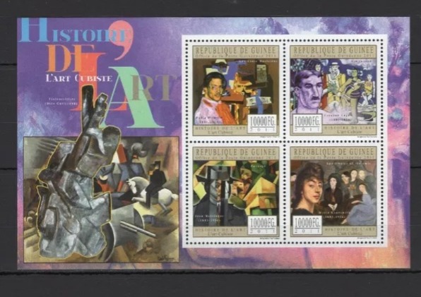 Guinee 2011 Cubist Art Hstory M/S MNH