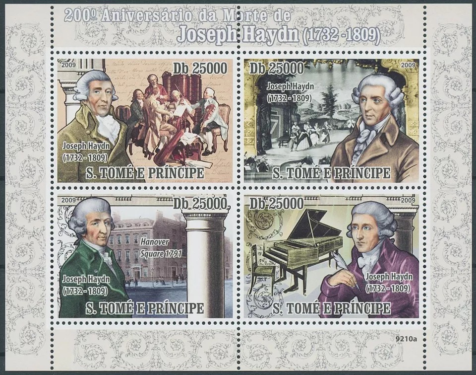 Sao Tome 2009 Joseph Haydn M/S MNH