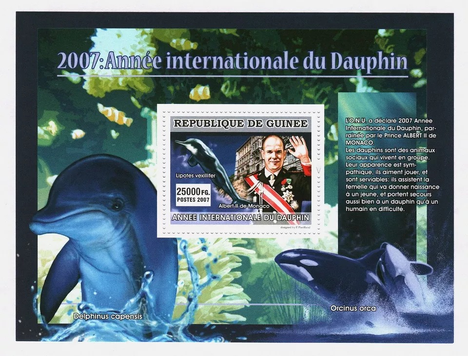 Guinee 2007 International Dolphin Year M/S MNH