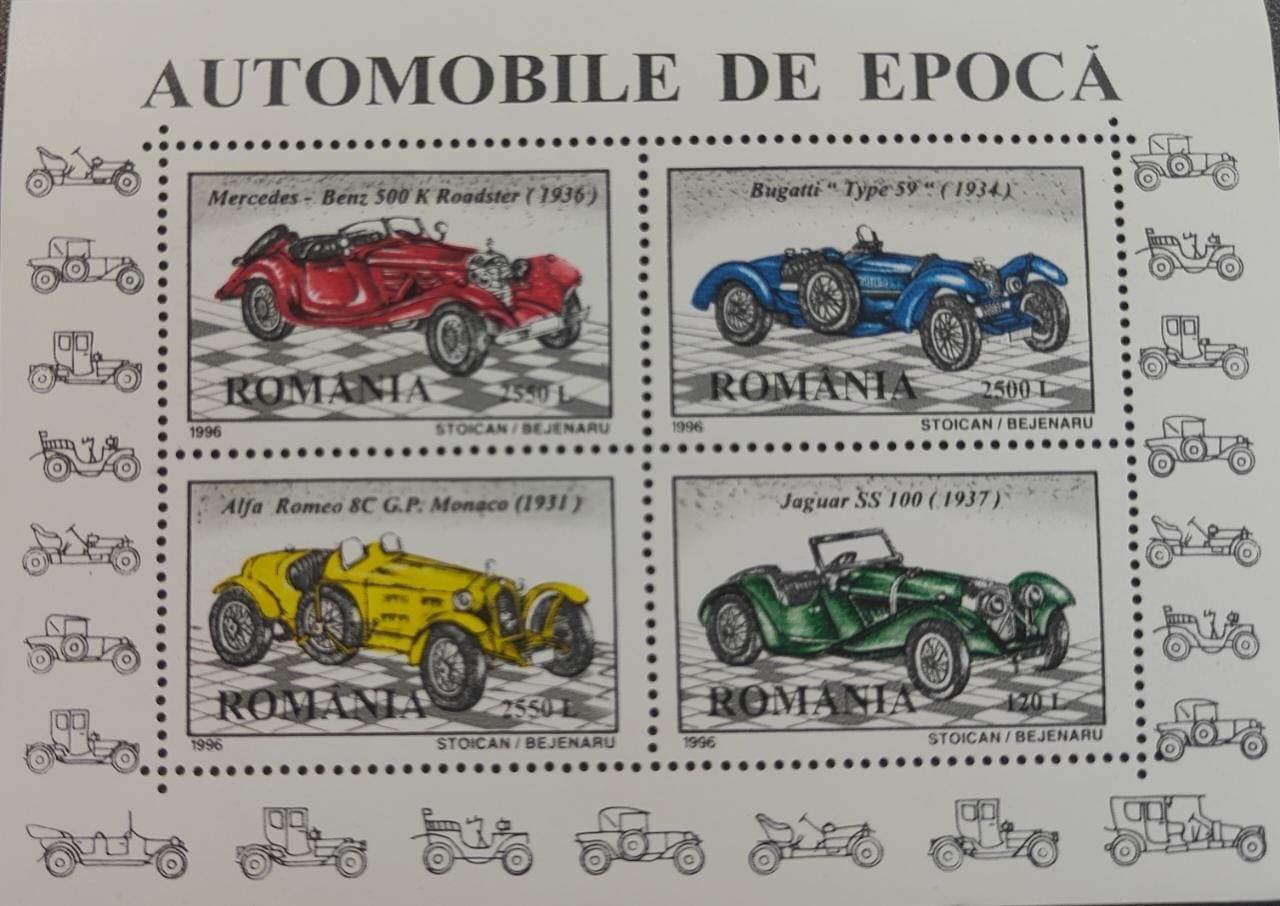 Romania Automobile De Epoca Car M/S MNH - 175
