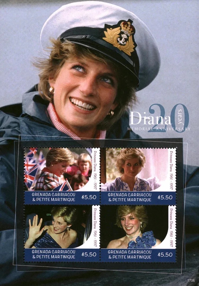 Grenada 2017 Princess Diana M/S MNH