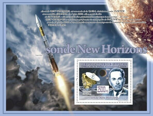 Guinee 2008 Space Probe New Horizons Bernard Lyot M/S MNH
