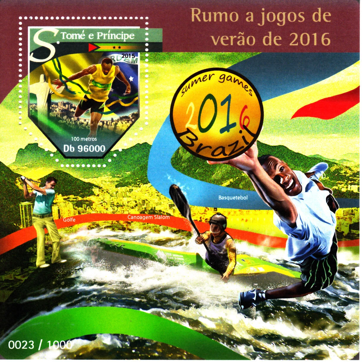 Sao Tome 2015 Olympic Rio M/S MNH