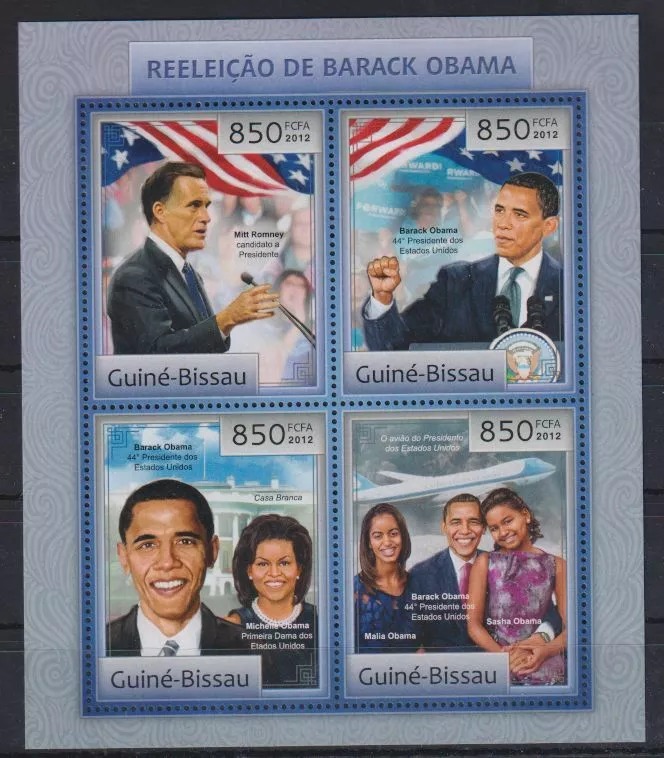 Guinea Bissau 2012 Barack Obama M/S HMN
