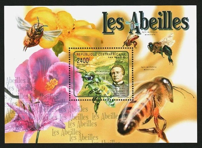 Central Africa 2011 The Bees M/S MNH
