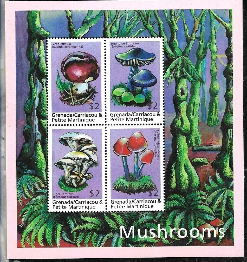 Grenada 2001 Mushrooms Stamps M/S MNH