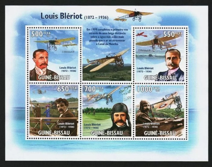 Guinea Bissau 2008 Louis Blériot Aviation M/S MNH
