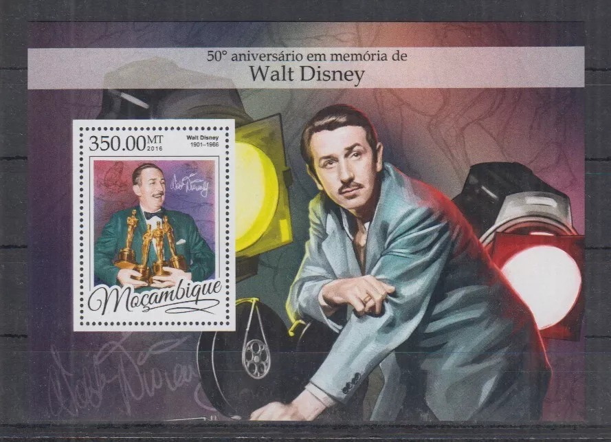 Mozambique 2016 Walt Disney M/S MNH