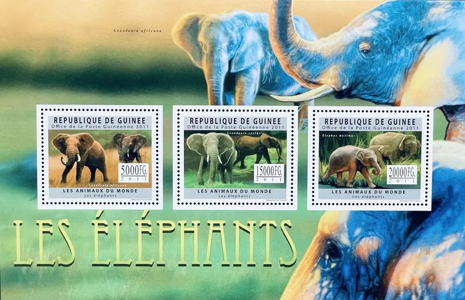 Guinee 2011 Elephats M/S MNH