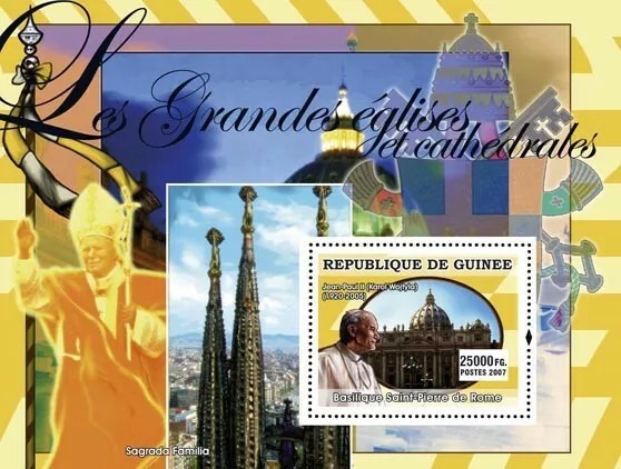 Guinee 2007 Churches Pope John Paul II M/S MNH