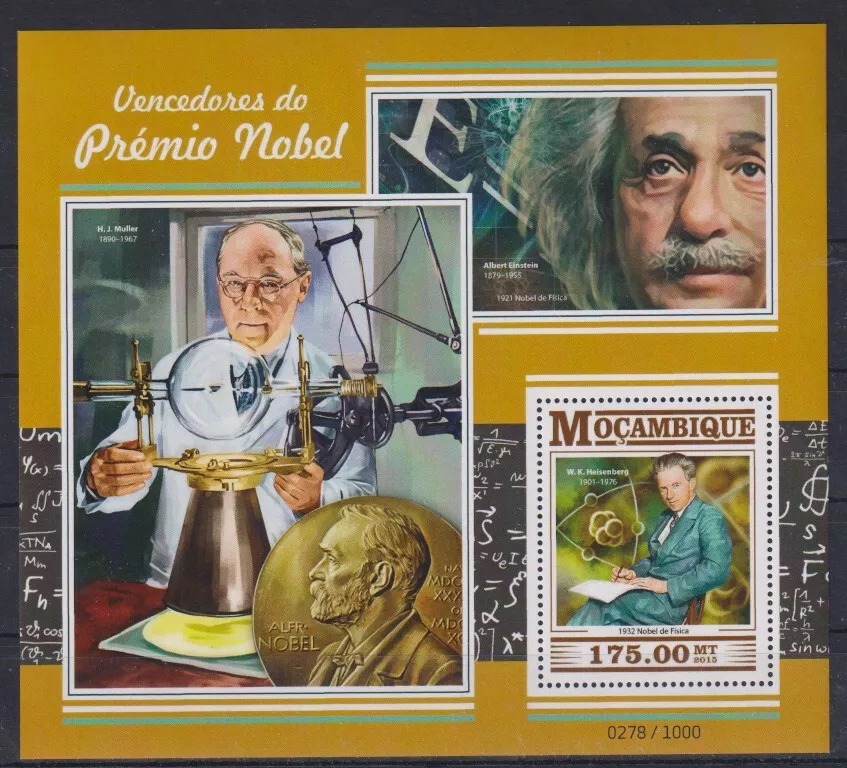 Mozambique 2012 Famous People Nobel Prize M/S MNH