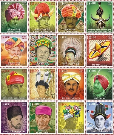 India 2017 Headgears Setenant MNH
