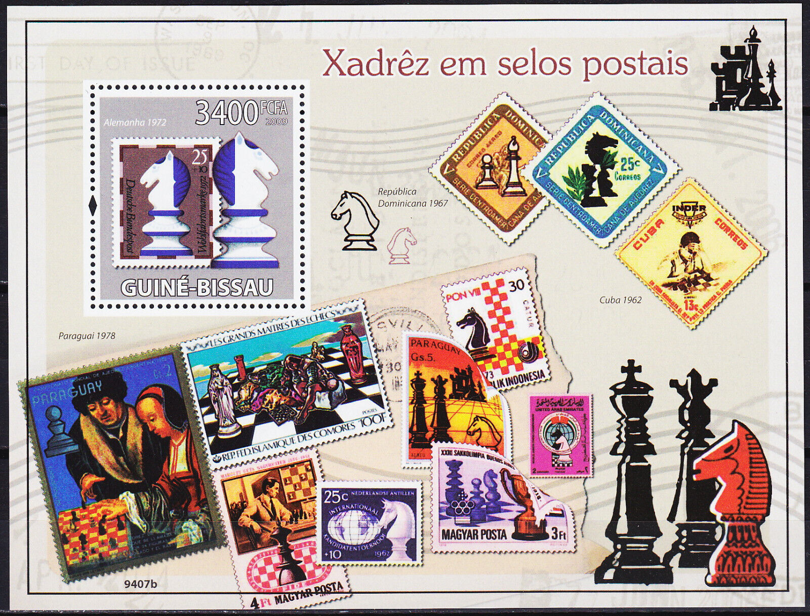 Guinea Bissau 2009 Chess M/S MNH