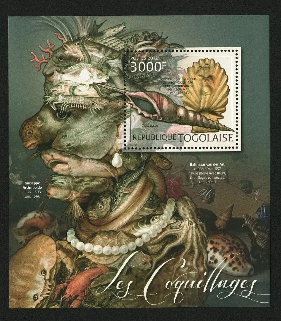 Togo 2012 Sea Shells M/S MNH