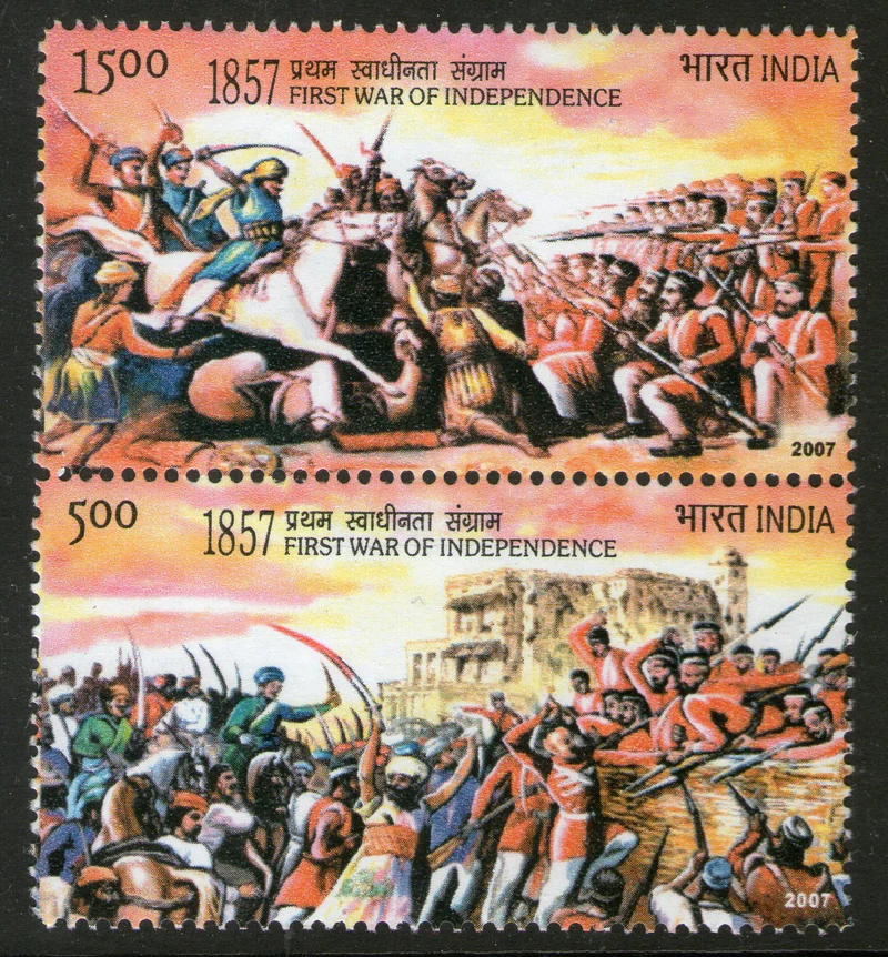 India 2007 First War of Independence Setenant MNH