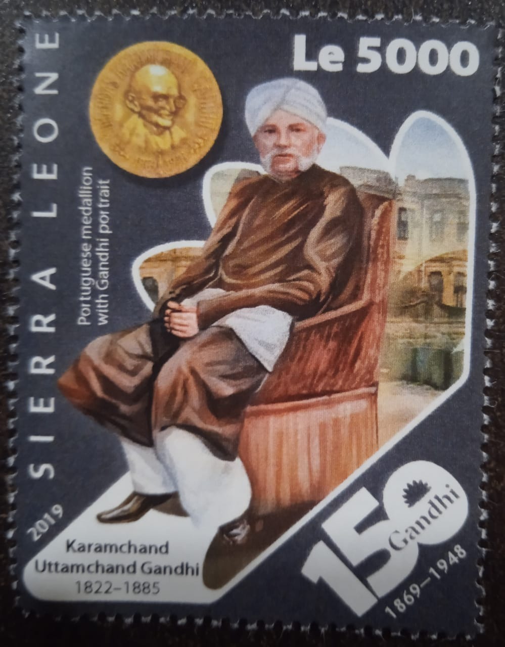 Sierra Leone 2019 150th Birth Anniversary Karamchand Uttamchand Father Of Mahatma Gandhi 1v Stamp MNH