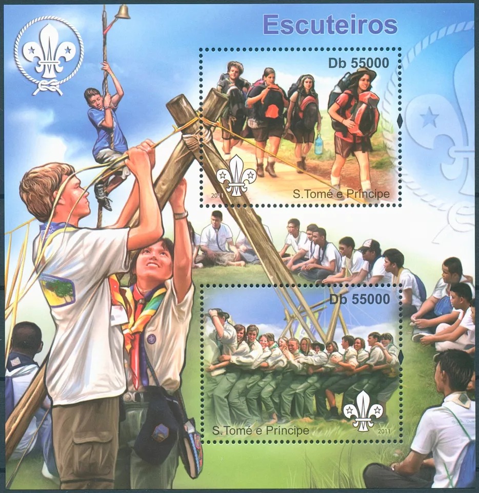 Sao Tome 2011 Boy Girl Scouts M/S HMN