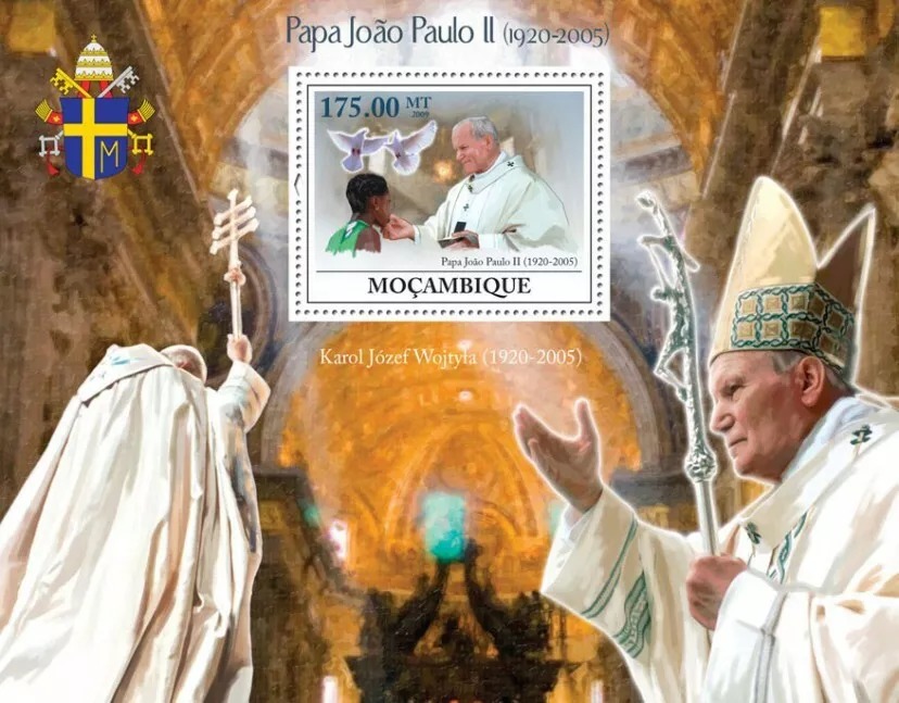 Mozambique 2009 Pope Hohn Paul II M/S MNH