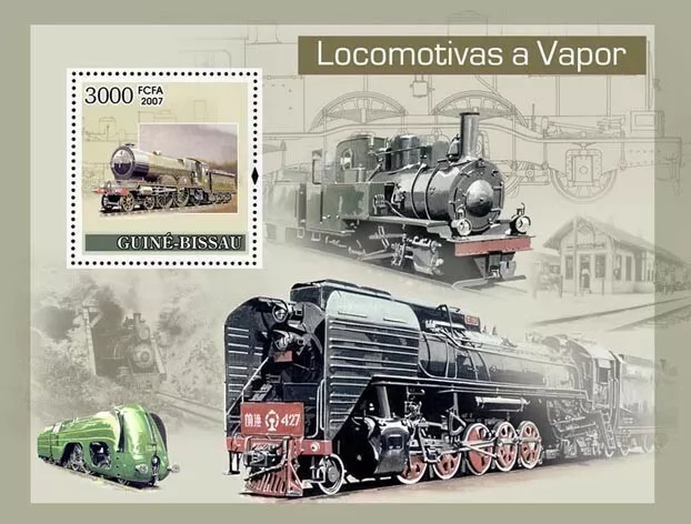 Guinea Bissau 2007 Trains M/S MNH