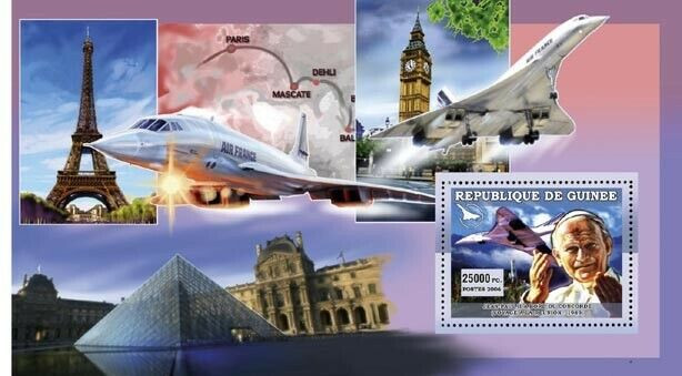 Guinee 2006 Concorde ape J.Paul M/S MNH