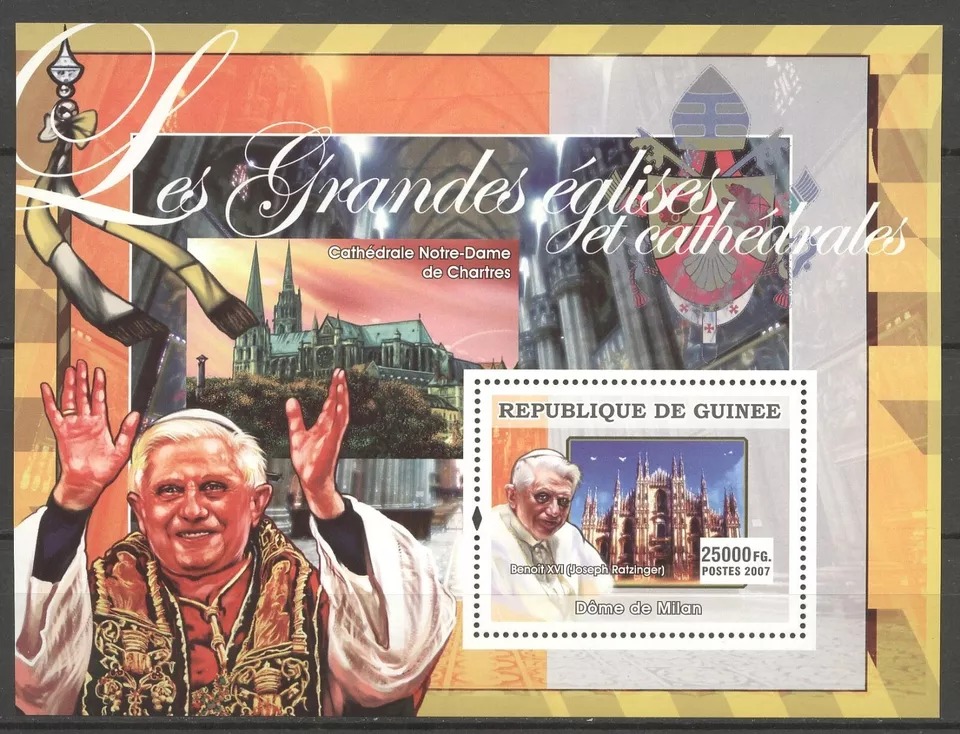Guinee 2007 Pope M/S MNH