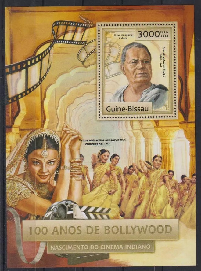 Guinea Bissau 2012 Famous People Cinema M/S MNH