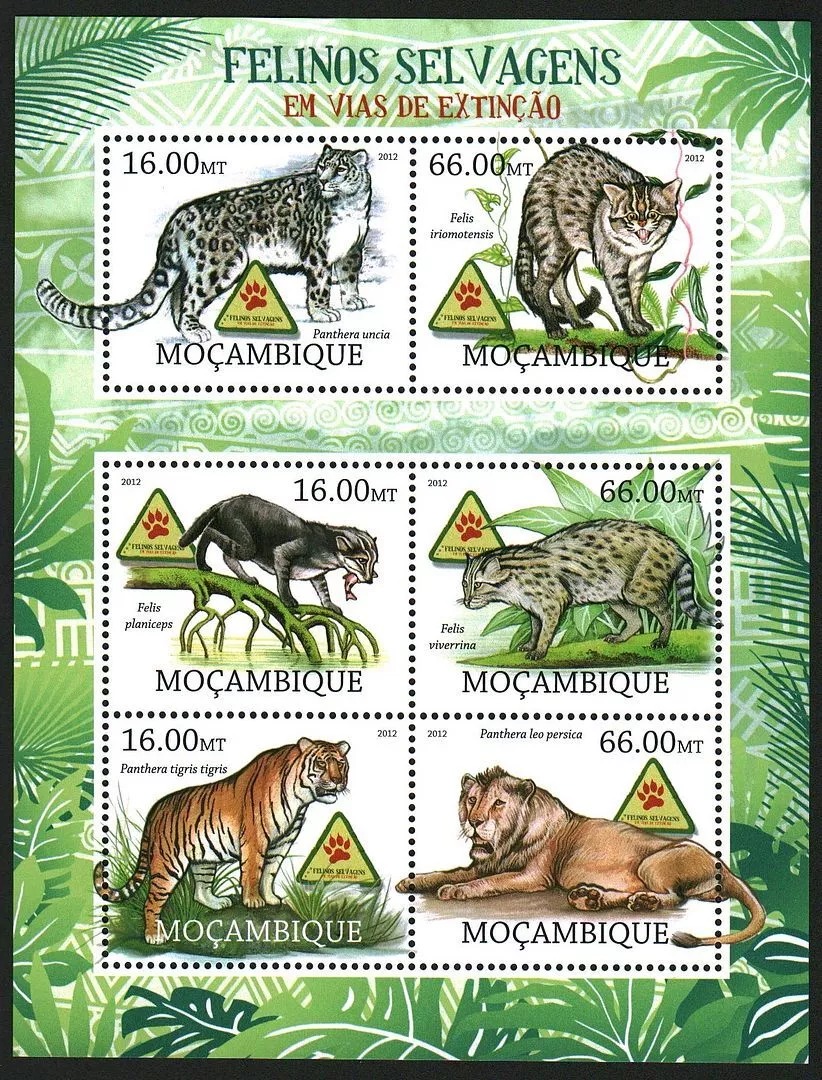 Guinea Bissau 2011 Wild Cat M/S HMN