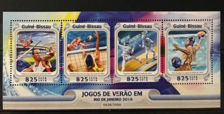 Guinea Bissau 2016 Sport Olympic Rio de Janeiro Verao Em Timbres M/S MNH