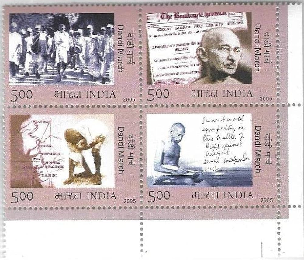 India 2005 Dandi March Setenant MNH