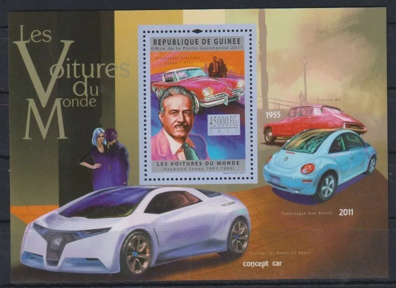 Guinee 2011 Cars M/S MNH
