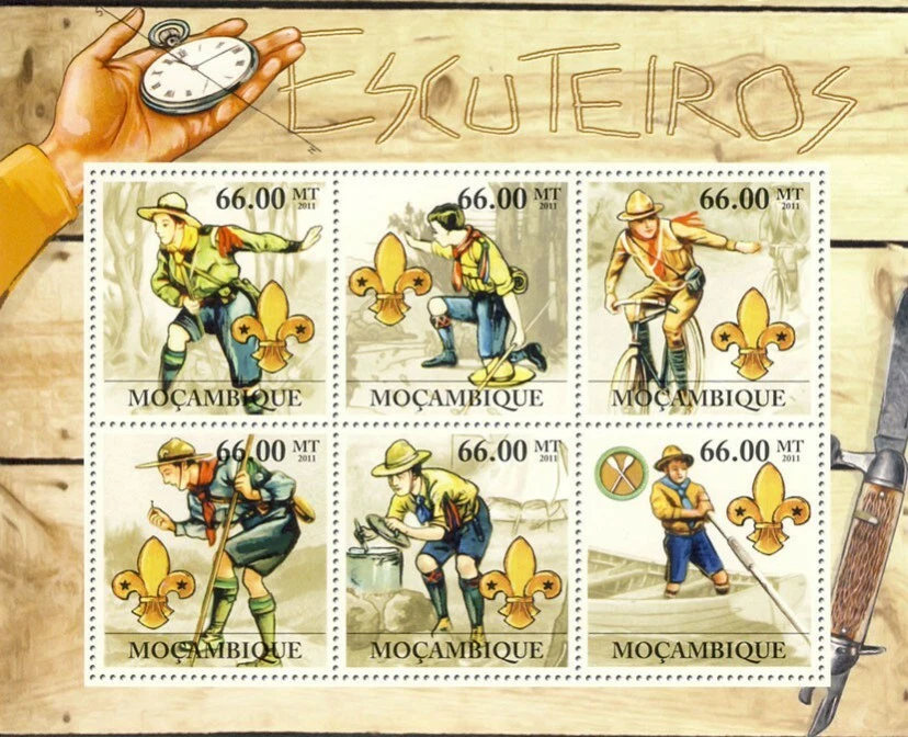 Mozambique 2011 Scouts M/S MNH