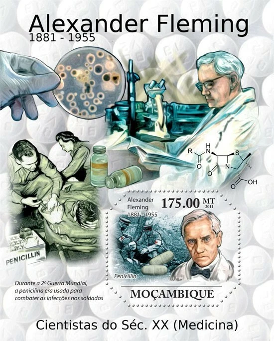 Mozambique 2011 Alexander Fleming Medicine M/S MNH