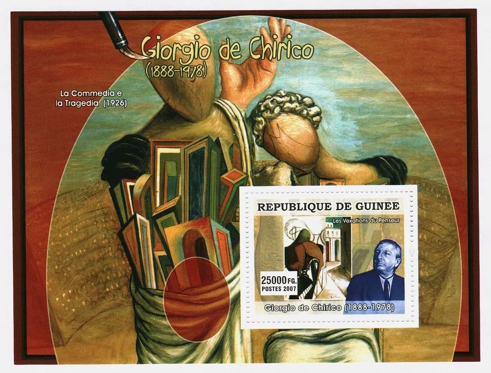 Guinee 2007 Giorgio De Chirico Painting M/S MNH