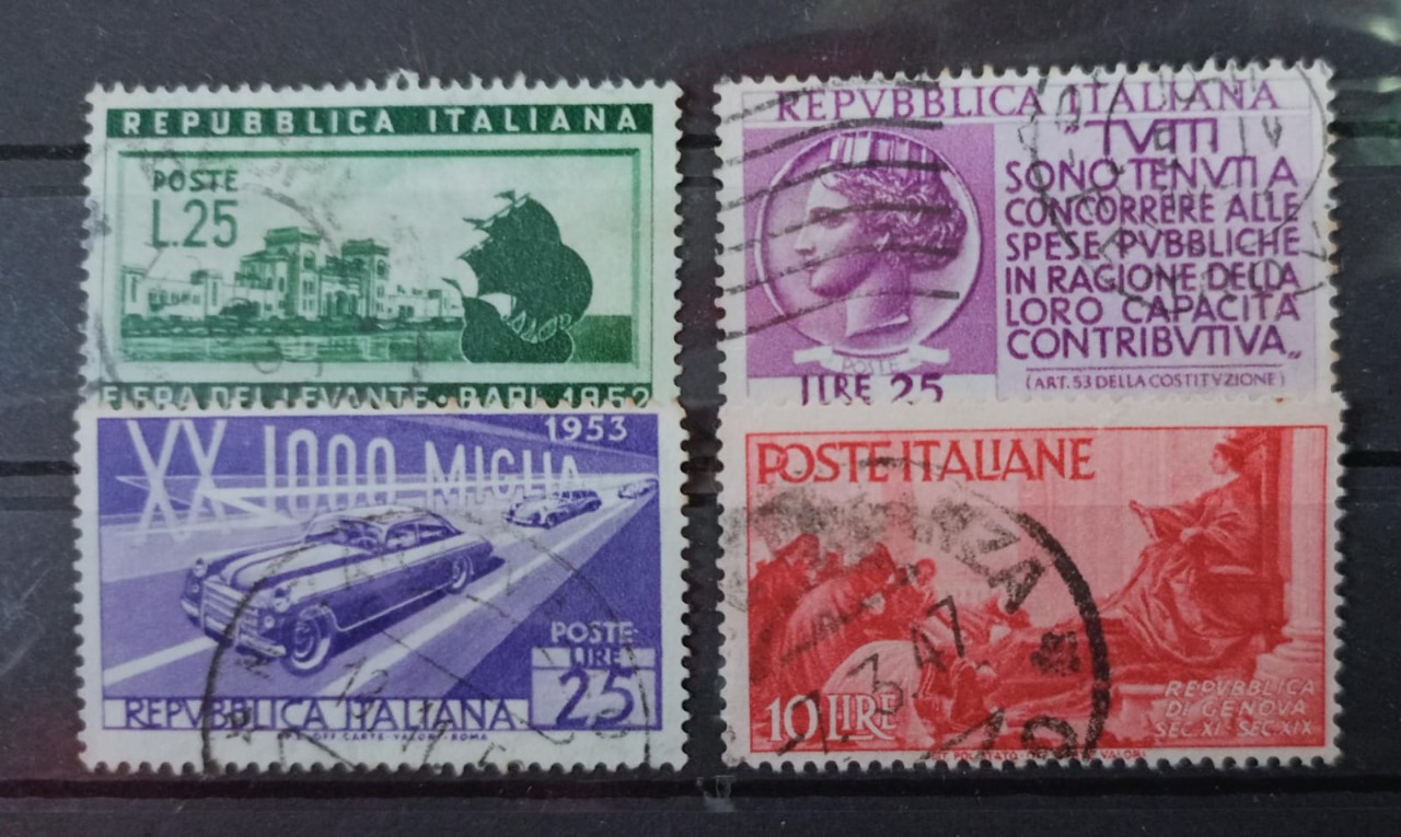 Italy 1952 Stamps 4V Used Set