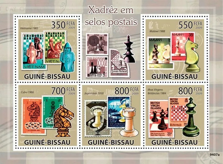 Guinea Bissau 2008 Chess M/S MNH