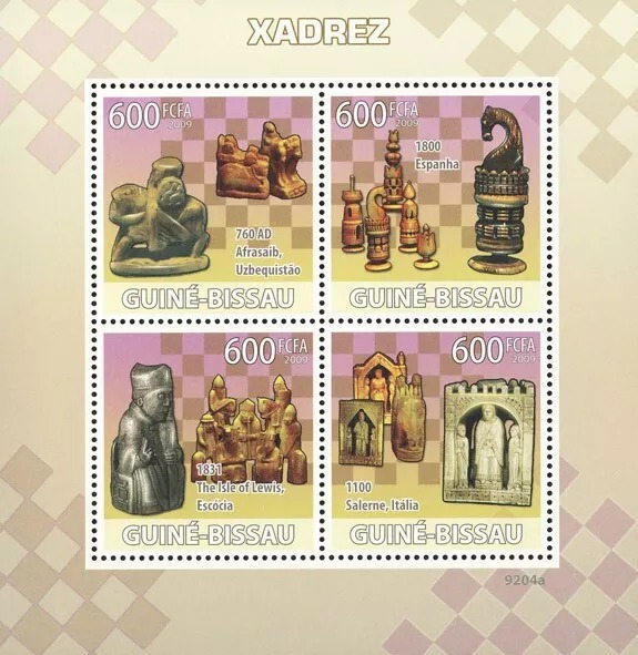 Guinea Bissau 2009 Chess M/S MNH