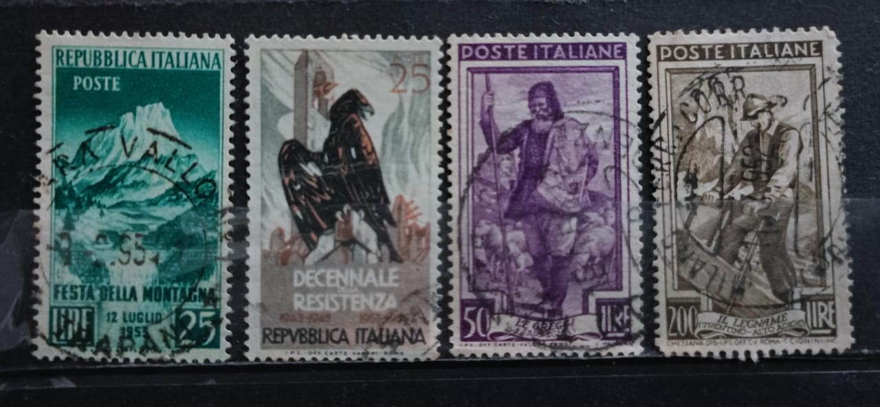 Italy 90's Stamps 4V Used Set