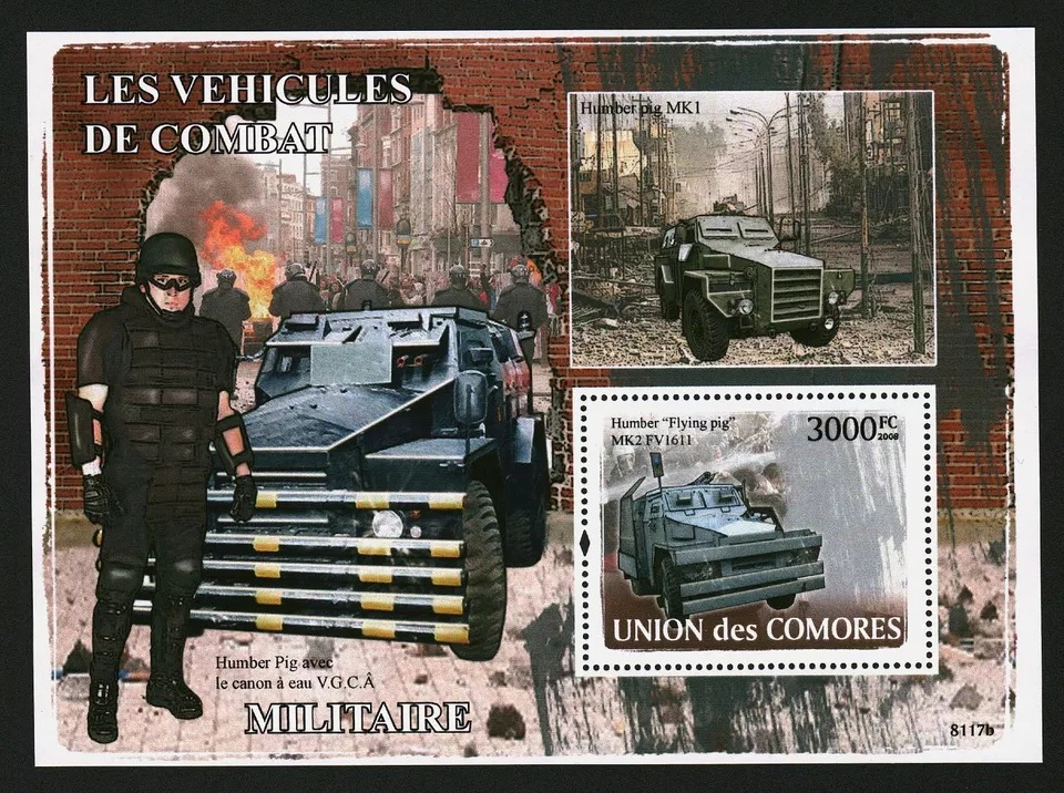 Comores 2009 Combat Vehicles Military M/S MNH
